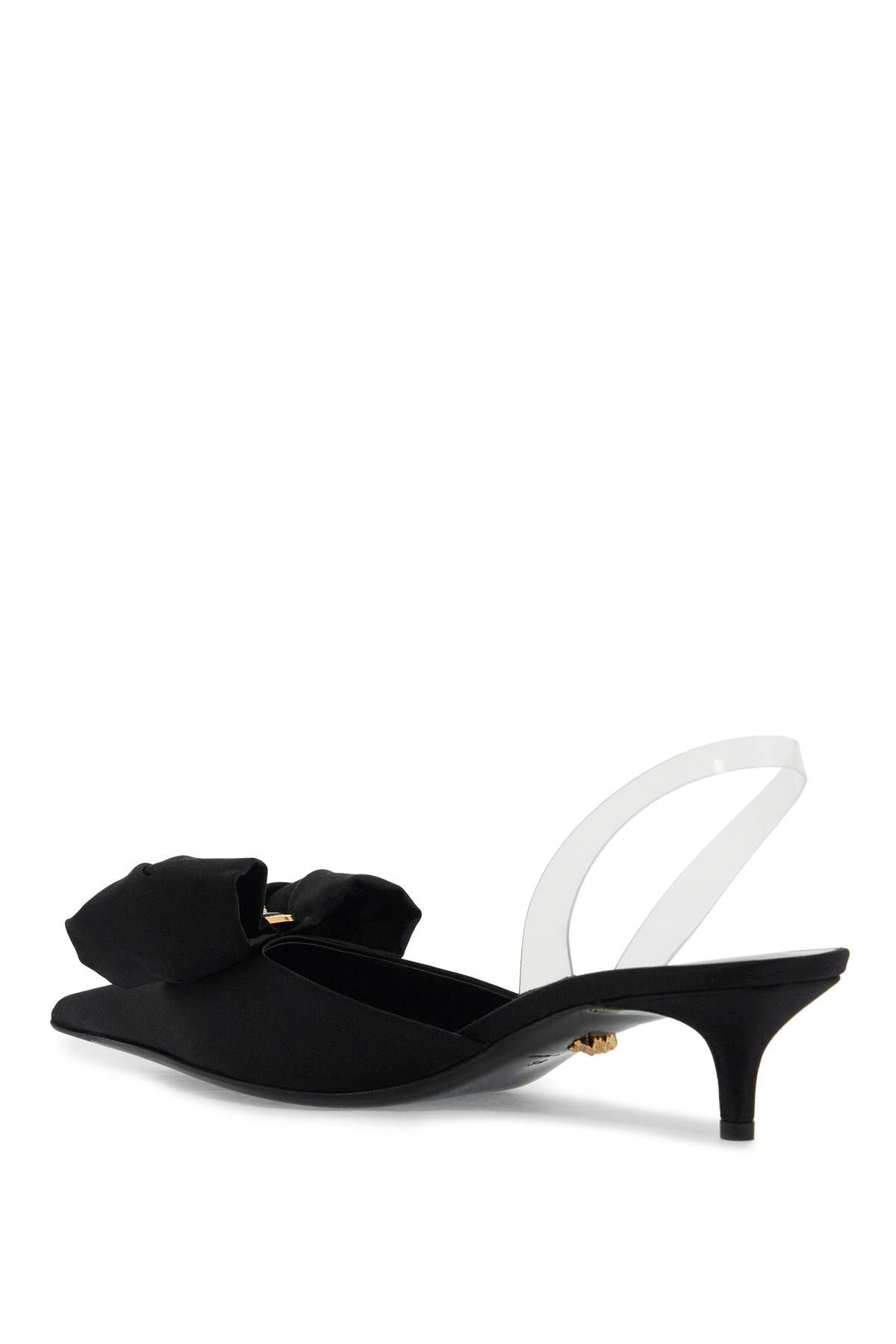 Shop Versace Slingback Alia In Black