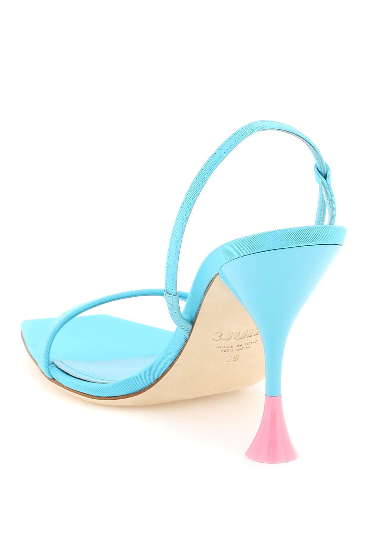 Shop 3juin 'ischia' Sandals In Light Blue,pink