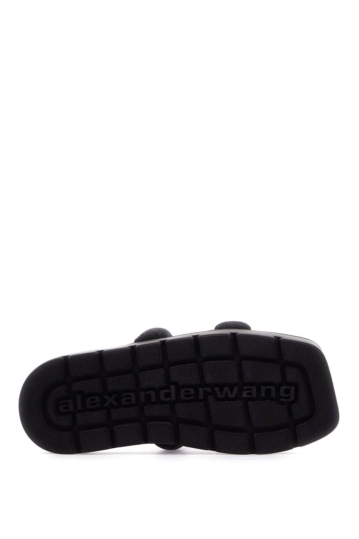 Shop Alexander Wang "denim Jay Slides In Black