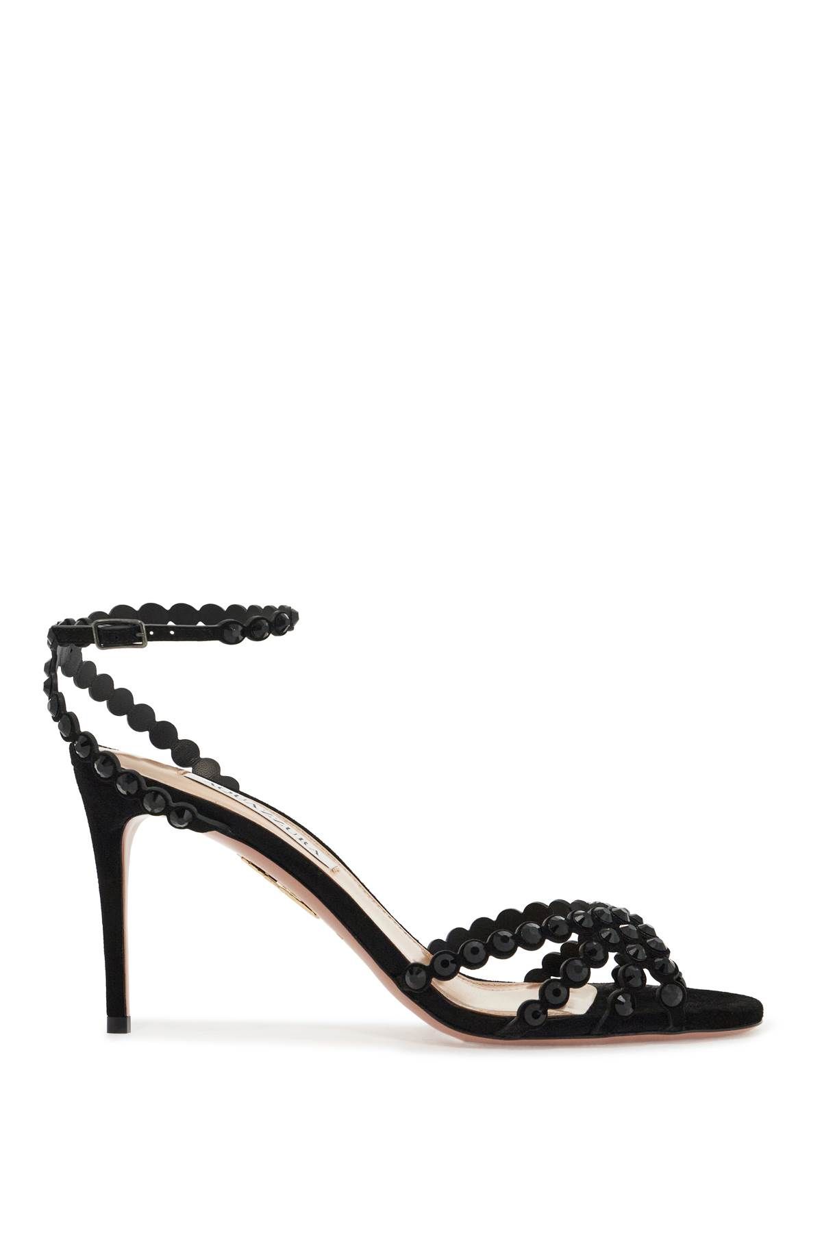 Shop Aquazzura Tequila 85 Sandals In Black