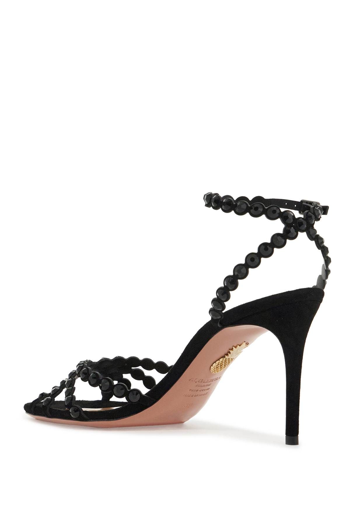 Shop Aquazzura Tequila 85 Sandals In Black