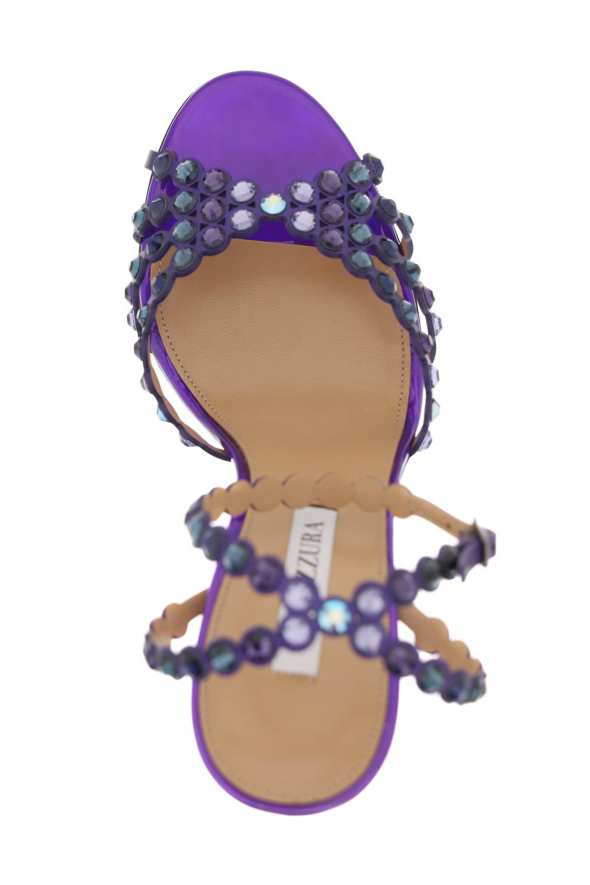 Shop Aquazzura 'tequila' Sandals In Purple
