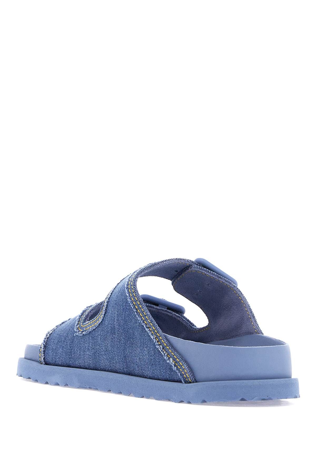 Shop Birkenstock 1774 Arizona Denim Slide Sand In Blue