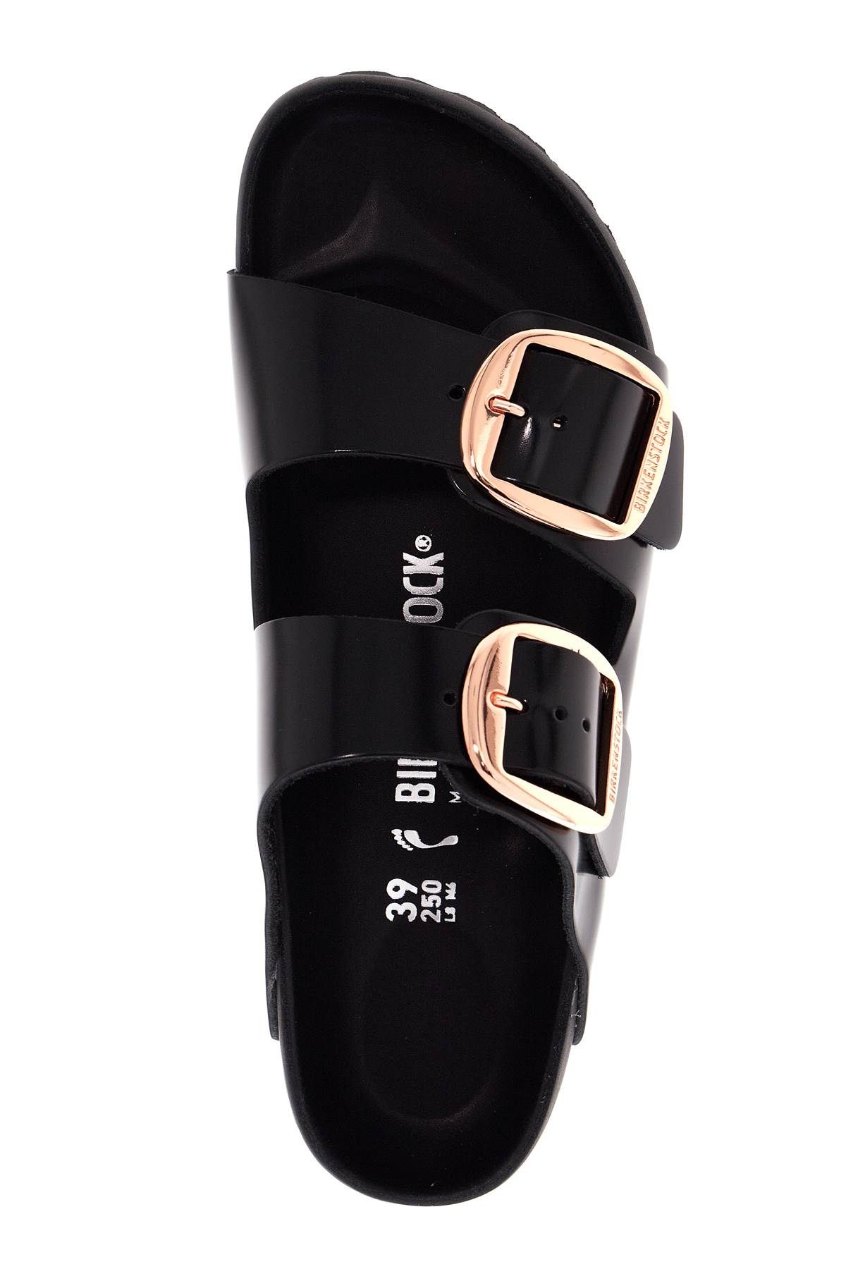 Shop Birkenstock 'arizona Big Buckle Slide In Black