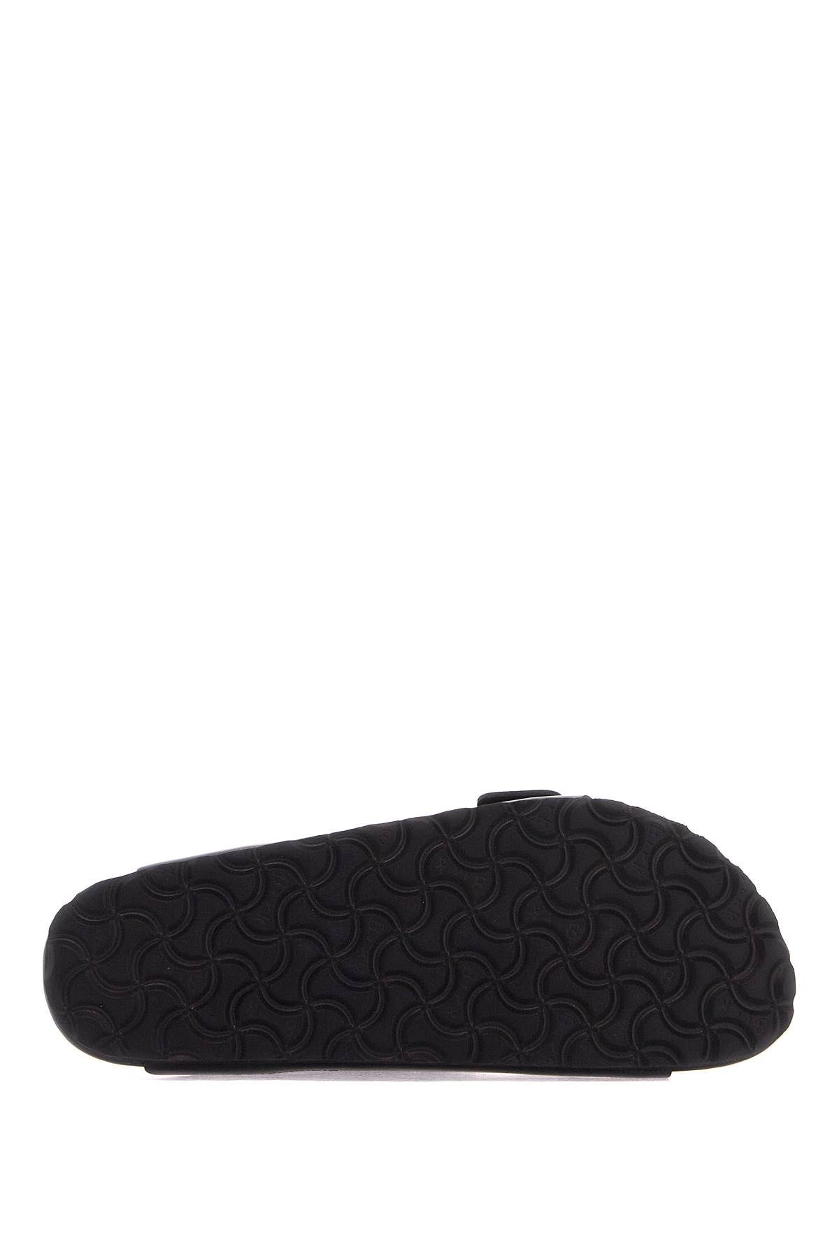 Shop Birkenstock 'arizona Big Buckle Slide In Black