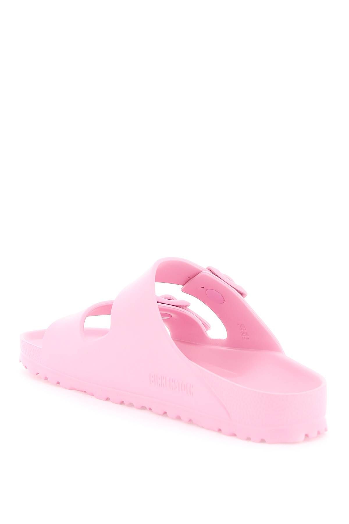 Shop Birkenstock Arizona Eva Slides Narrow Fit In Pink