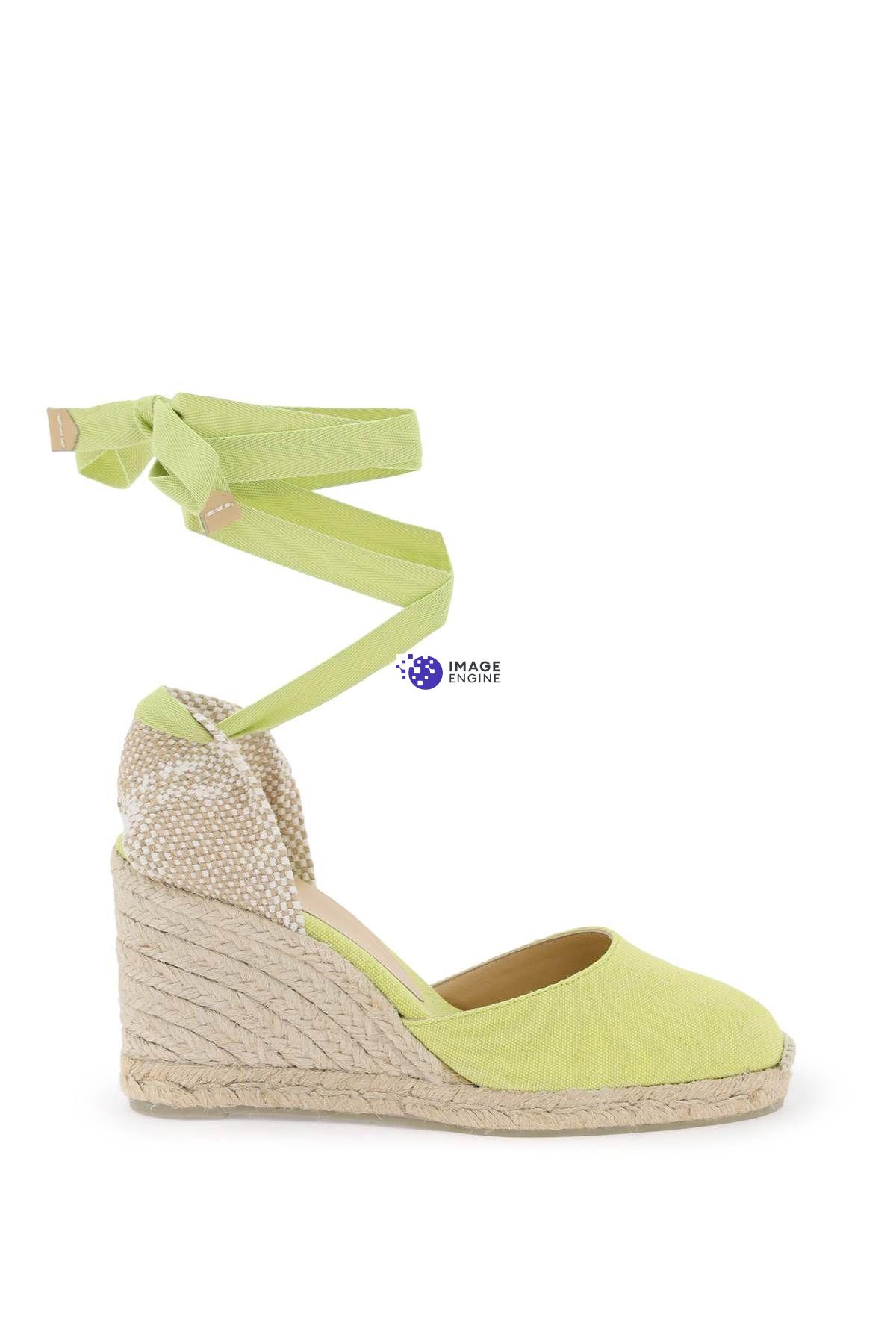 Castaã±er Carina Wedge Espadrilles In Yellow