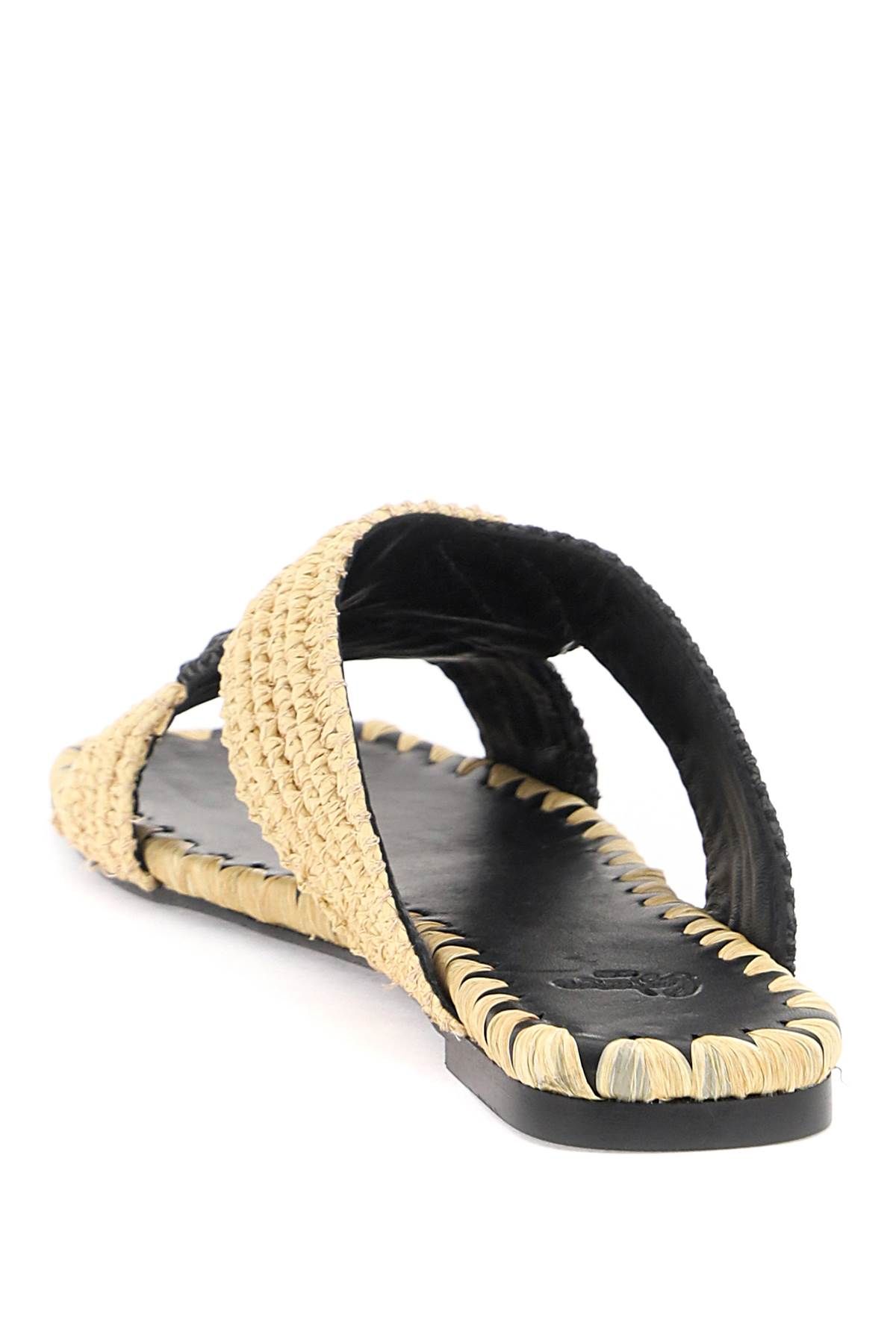 Shop Castaã±er Prado Slide Sand In Beige,black