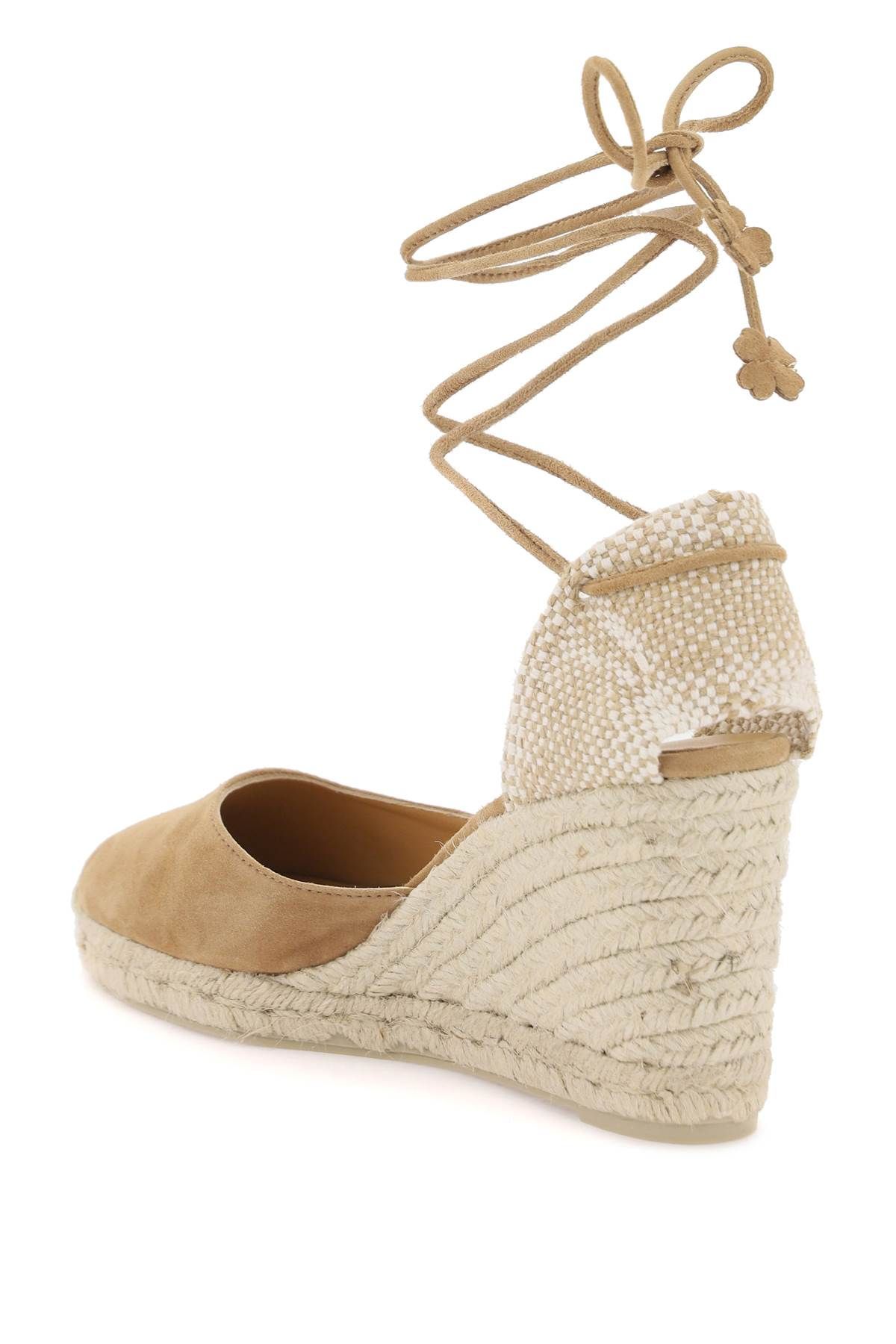 Shop Castaã±er Carina Wedge Espadrillas In Brown