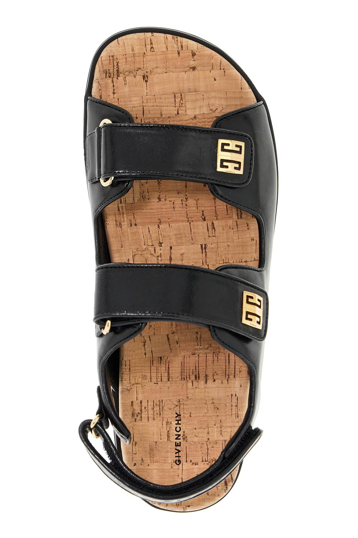 Shop Givenchy Leather 4g Sandals In Black