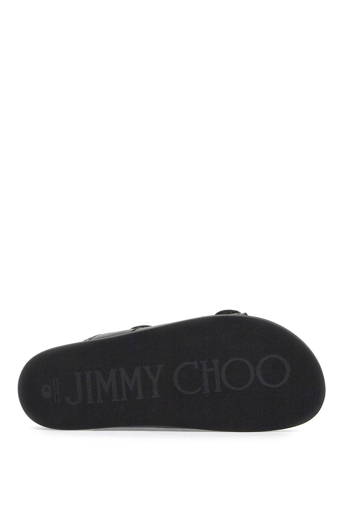 Shop Jimmy Choo Fayce Slides In Black