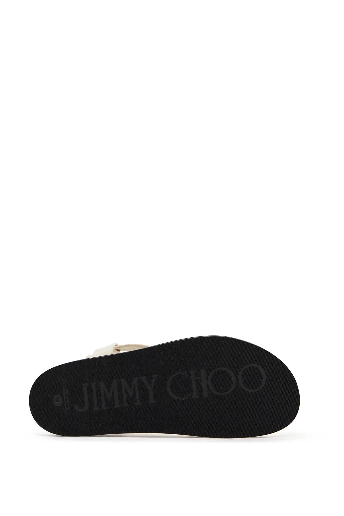 Shop Jimmy Choo Blaise Flat Sandals In White