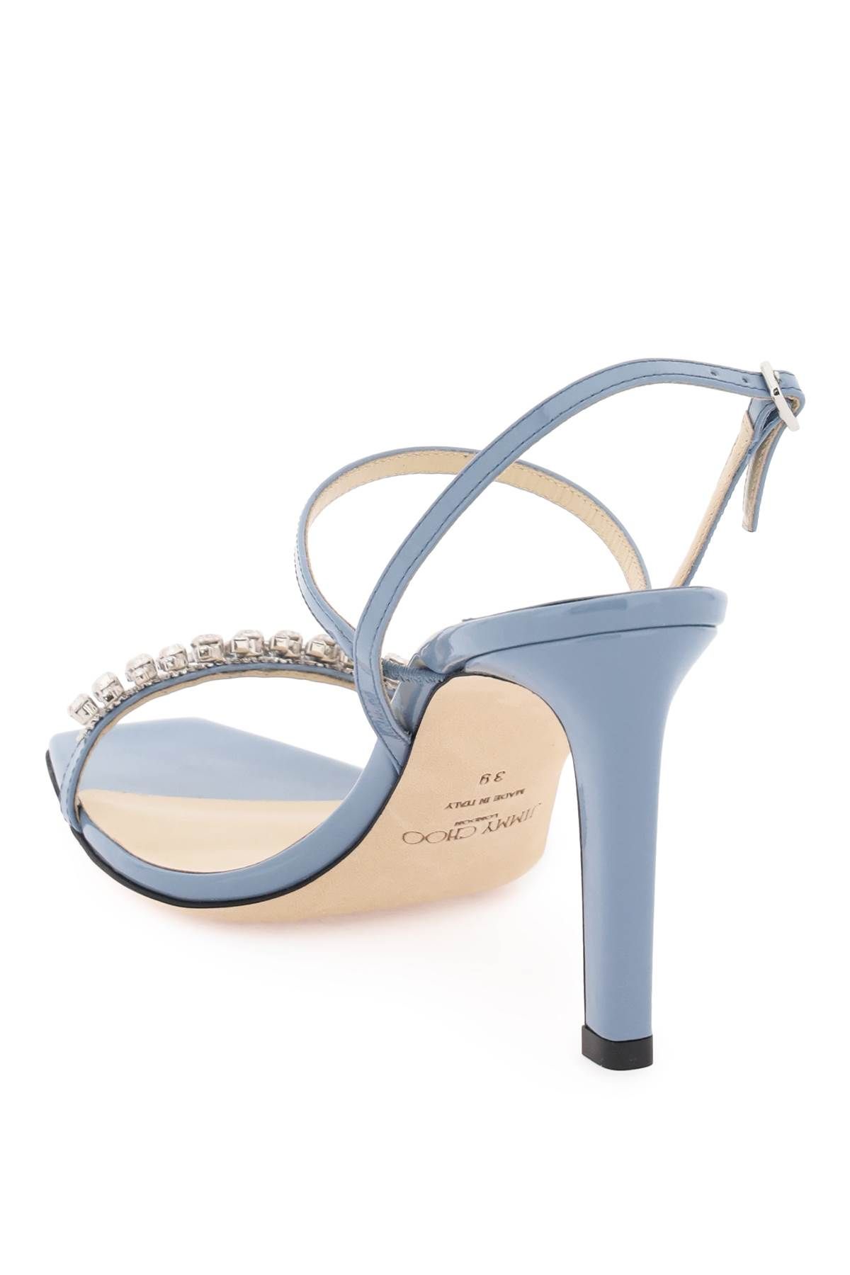 Shop Jimmy Choo 'meira 85' Sandals In Light Blue