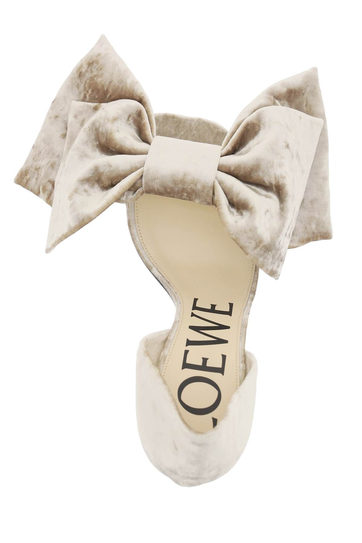 Shop Loewe Toy D'orsay Sandals In Beige