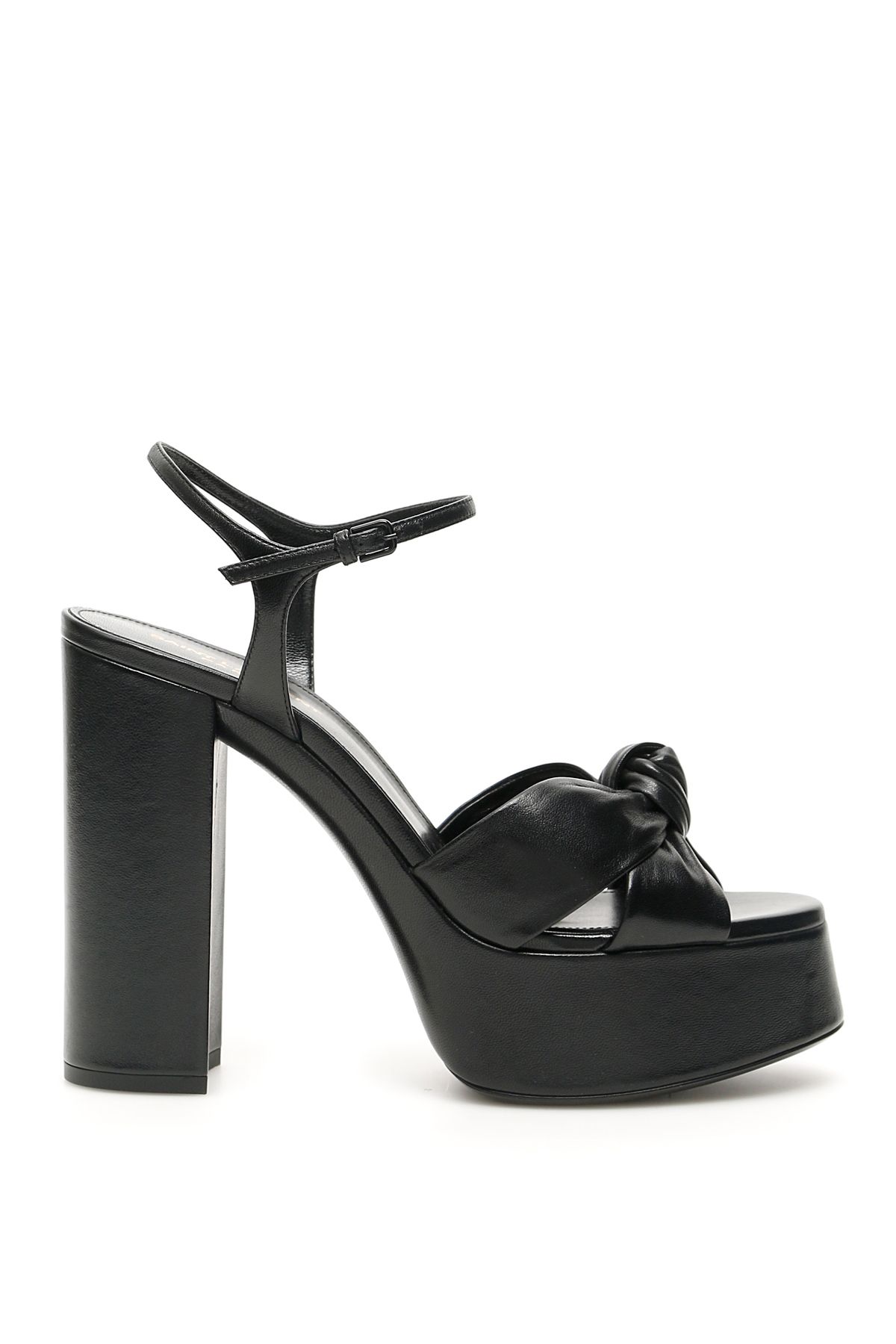 Shop Saint Laurent Bianca Sandals In Black