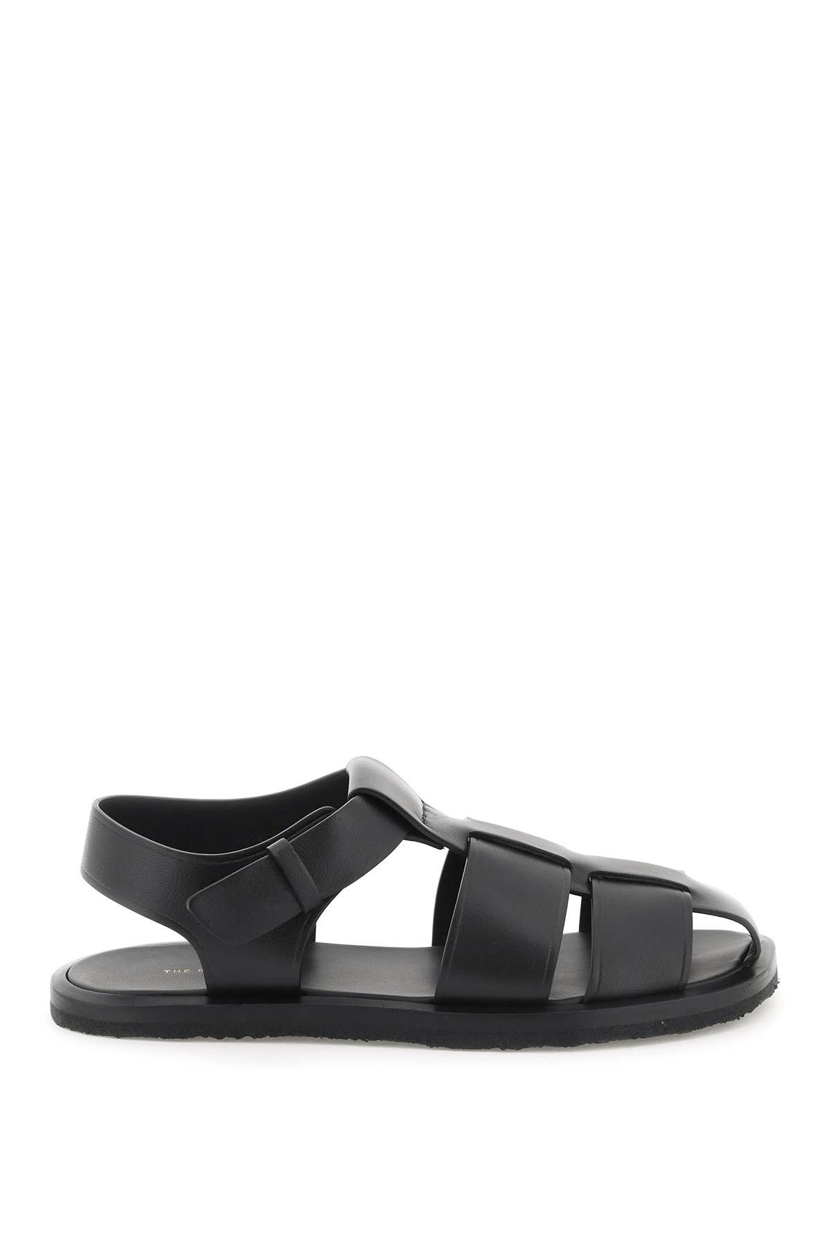 Shop The Row Fisherman Sandals In Black