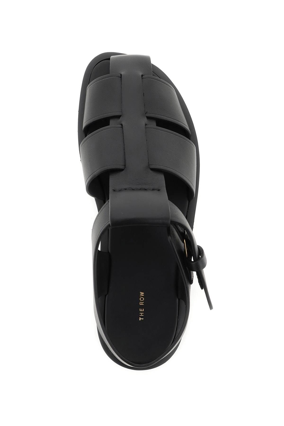 Shop The Row Fisherman Sandals In Black
