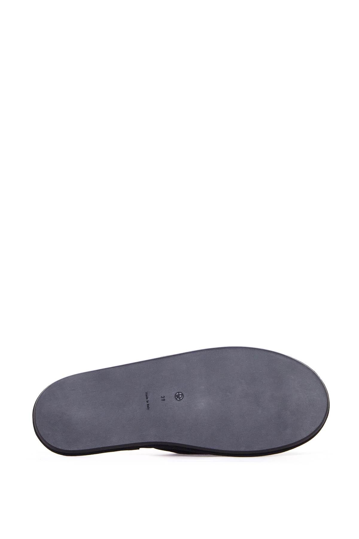 Shop The Row Silk Blend Open Toe Slipper In In Black