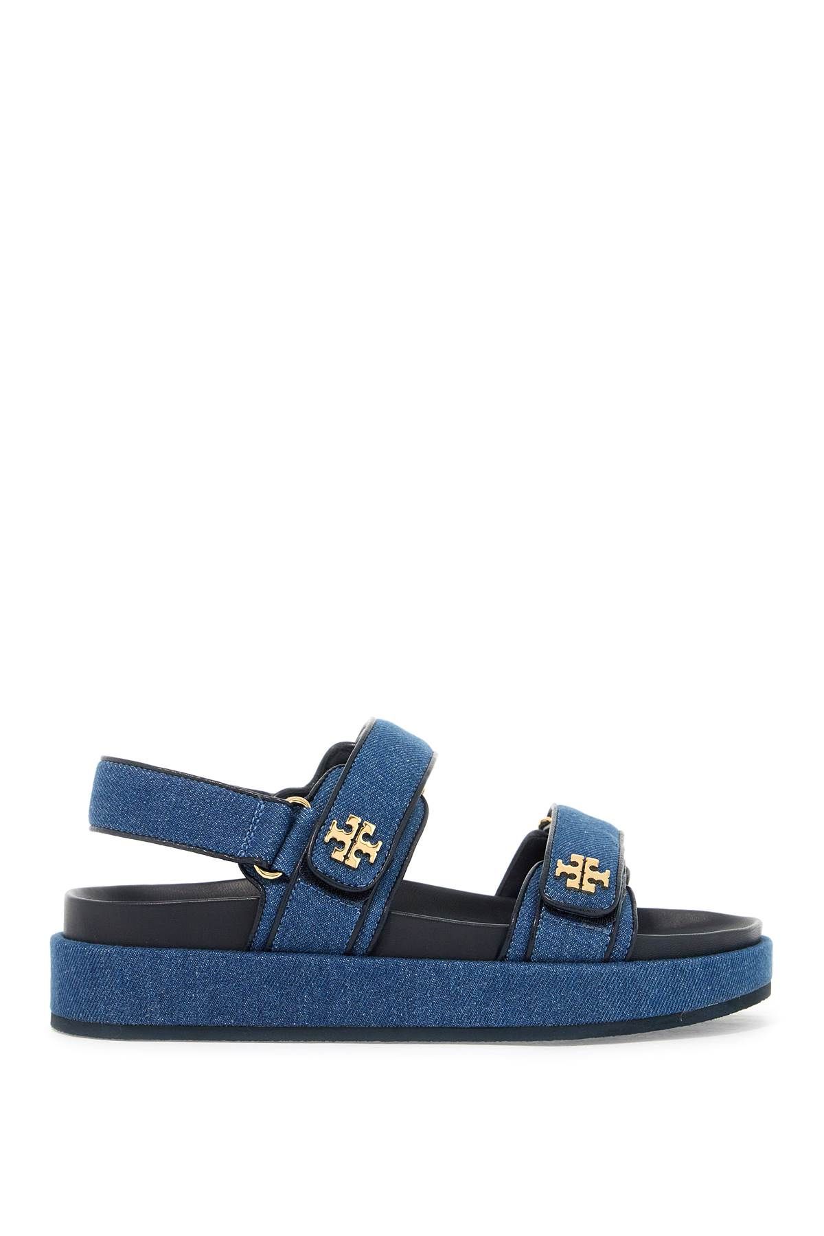 Shop Tory Burch Denim Kira Sandals For In Blue