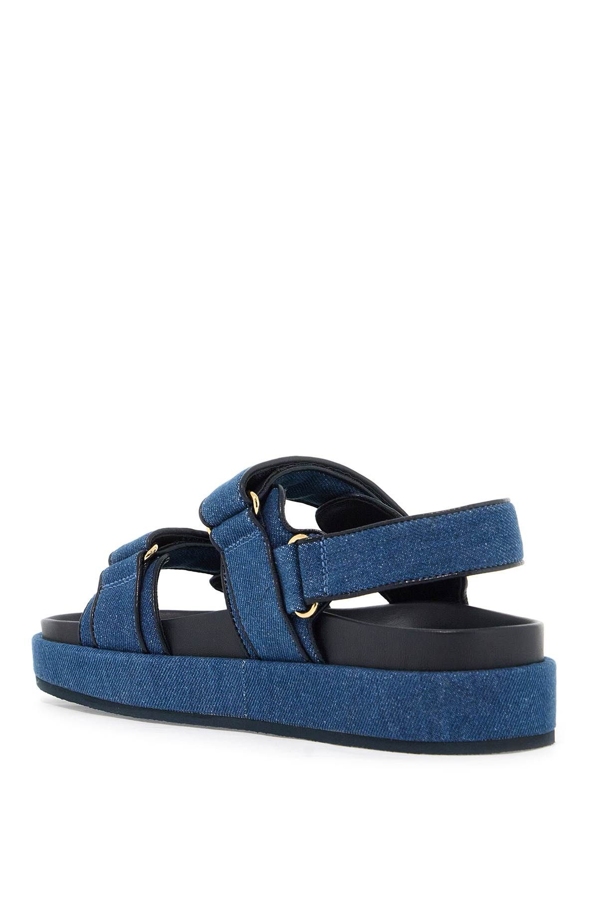 Shop Tory Burch Denim Kira Sandals For In Blue