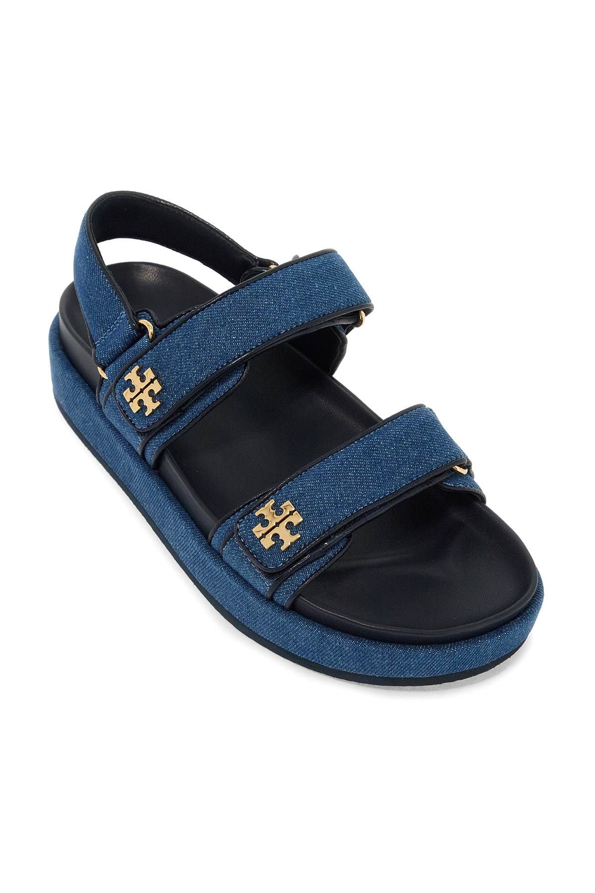 Shop Tory Burch Denim Kira Sandals For In Blue