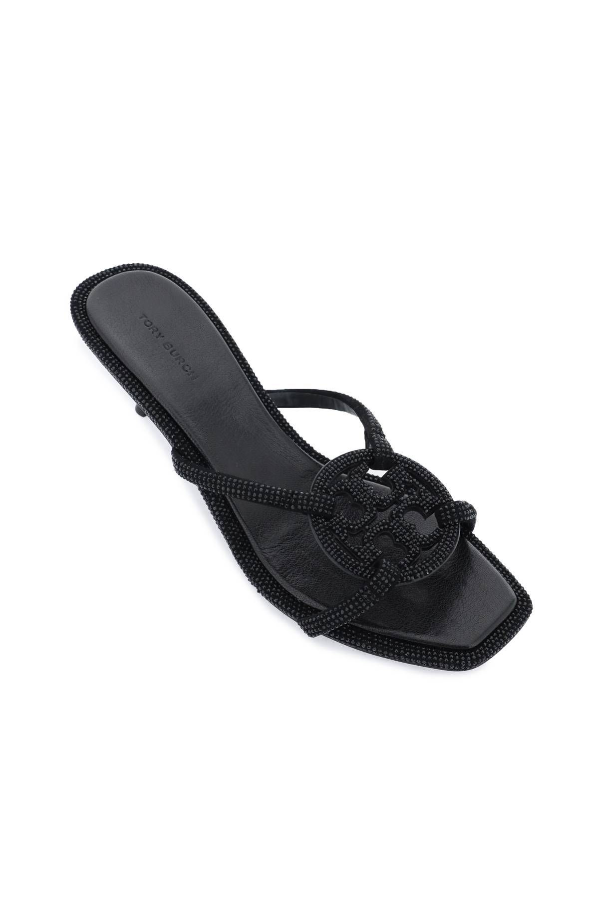 Shop Tory Burch Miller Geo Bombé Pavé Sandals In Black
