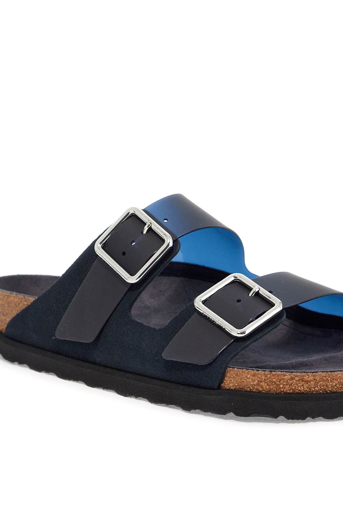 Shop Birkenstock 1774 Arizona Pvc Slide Sandals In Blue