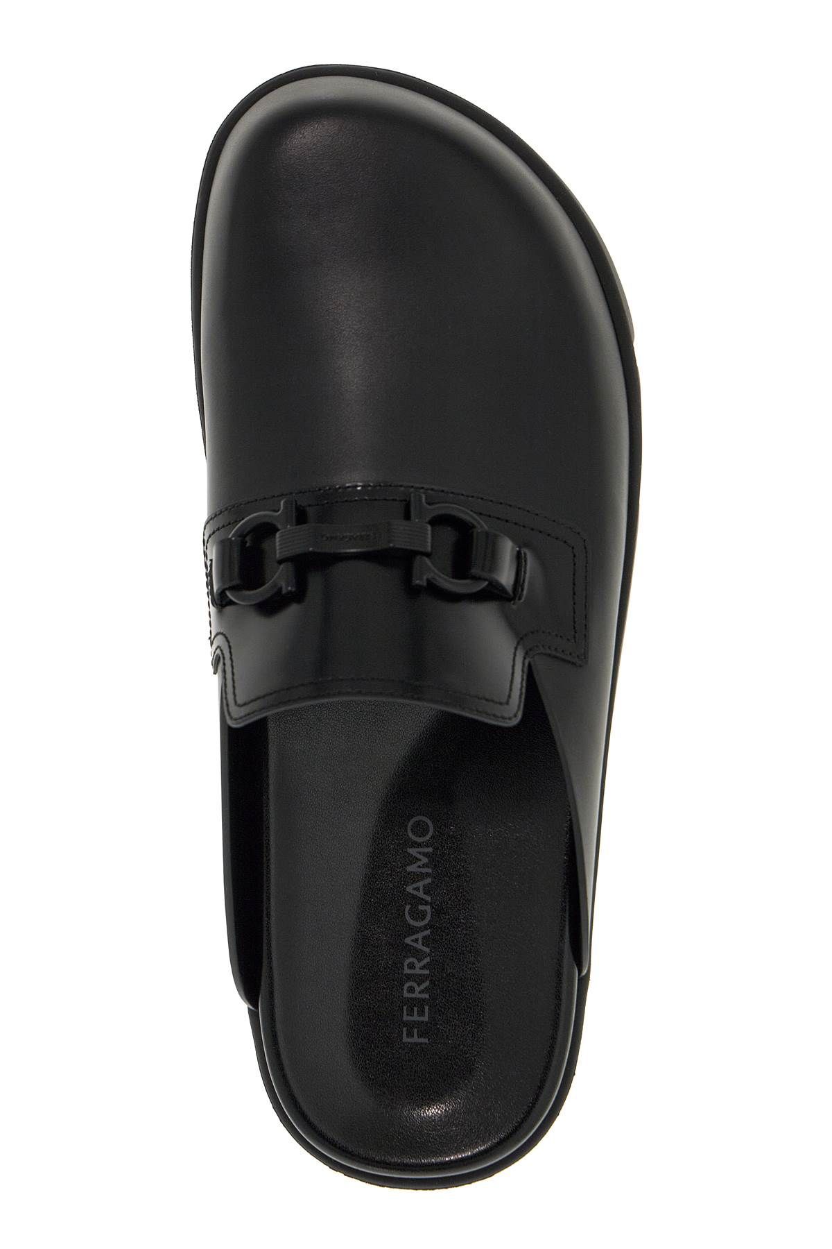 Shop Ferragamo "gancini Ornamented In Black