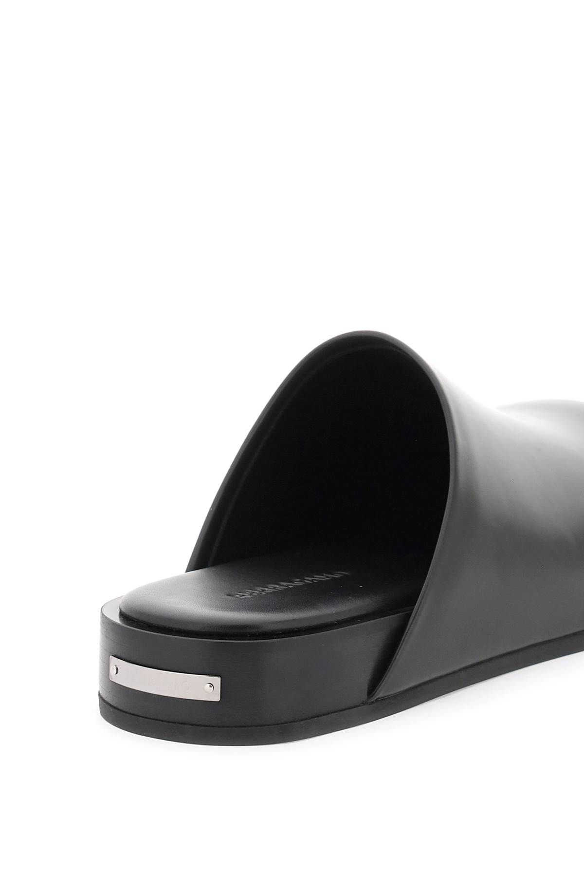 Shop Ferragamo Smooth Leather Clogs In Black