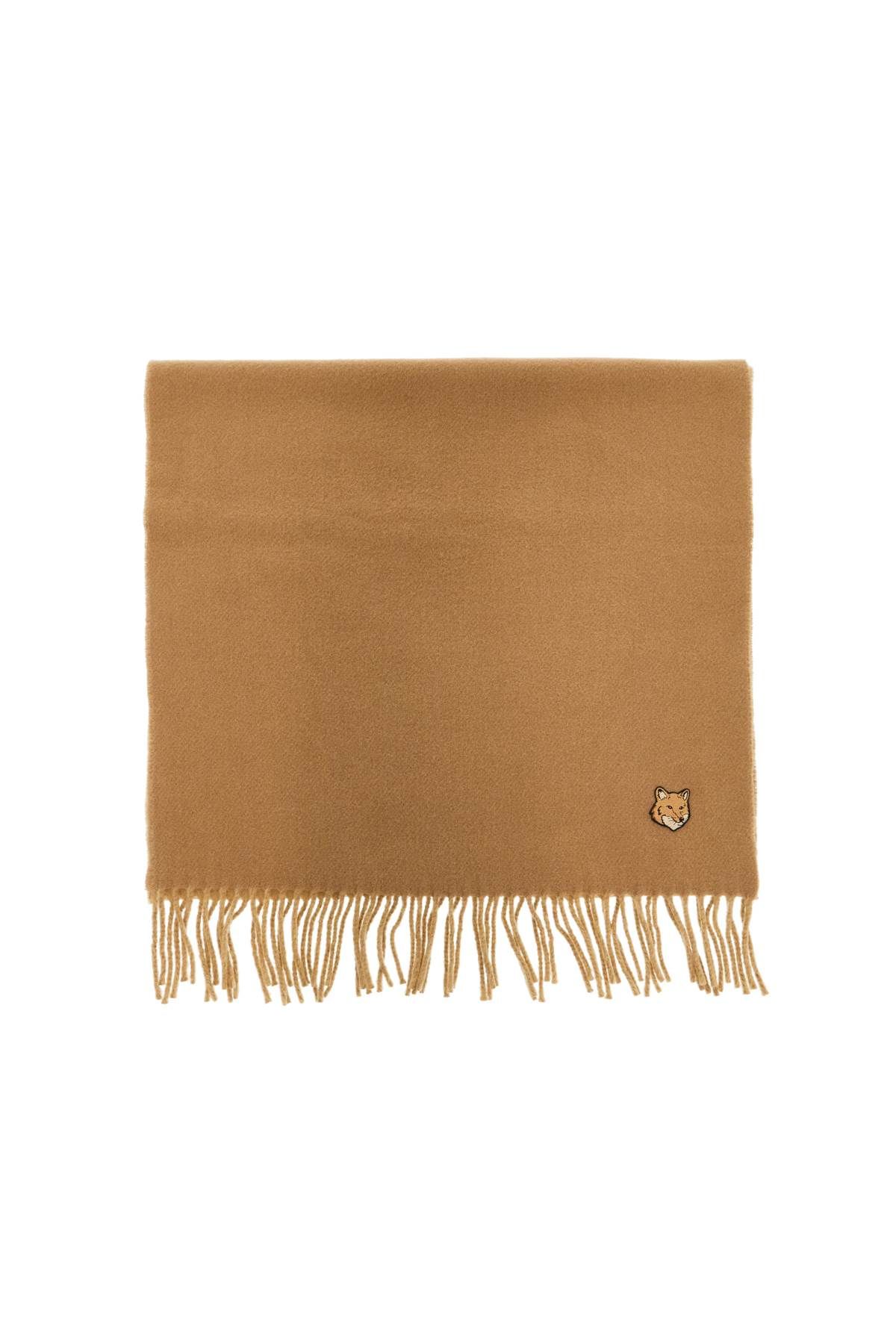 Shop Maison Kitsuné "bold Fox Head Reversible Scar In Beige