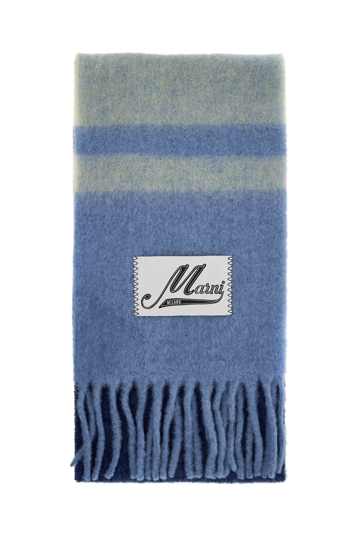 Shop Marni Mohair Scarf For Stylish In Blue