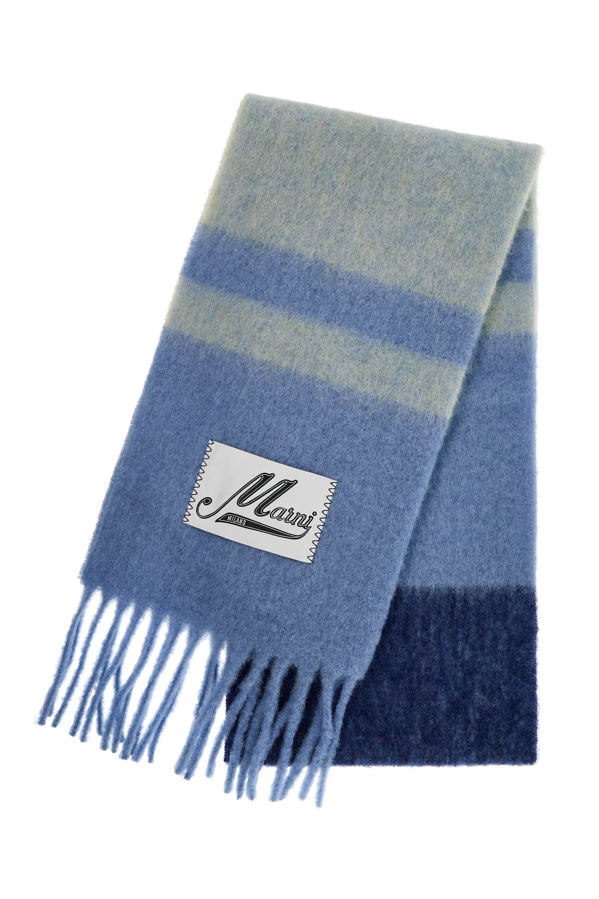 Shop Marni Mohair Scarf For Stylish In Blue