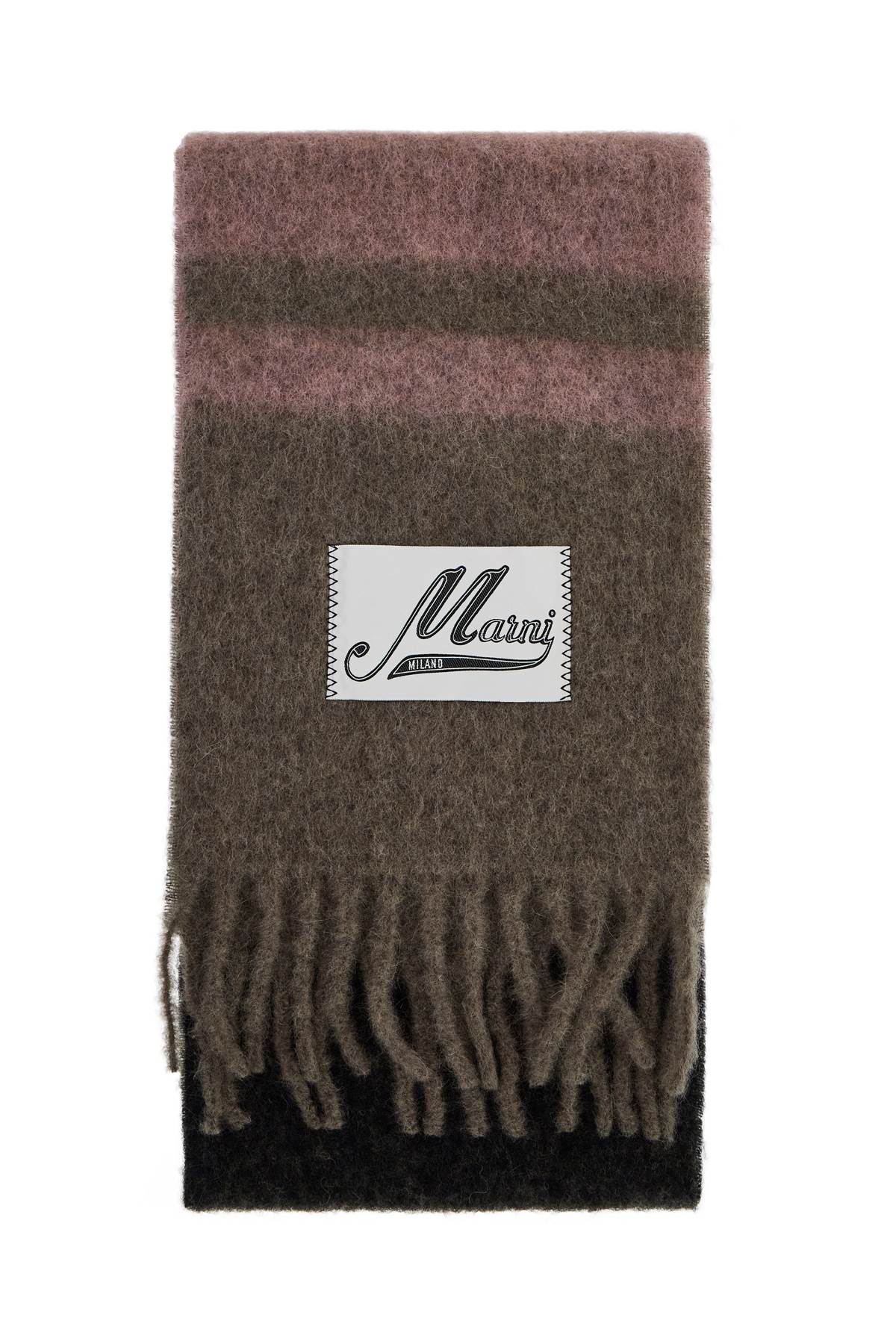 Shop Marni Mohair Scarf For Stylish In Brown