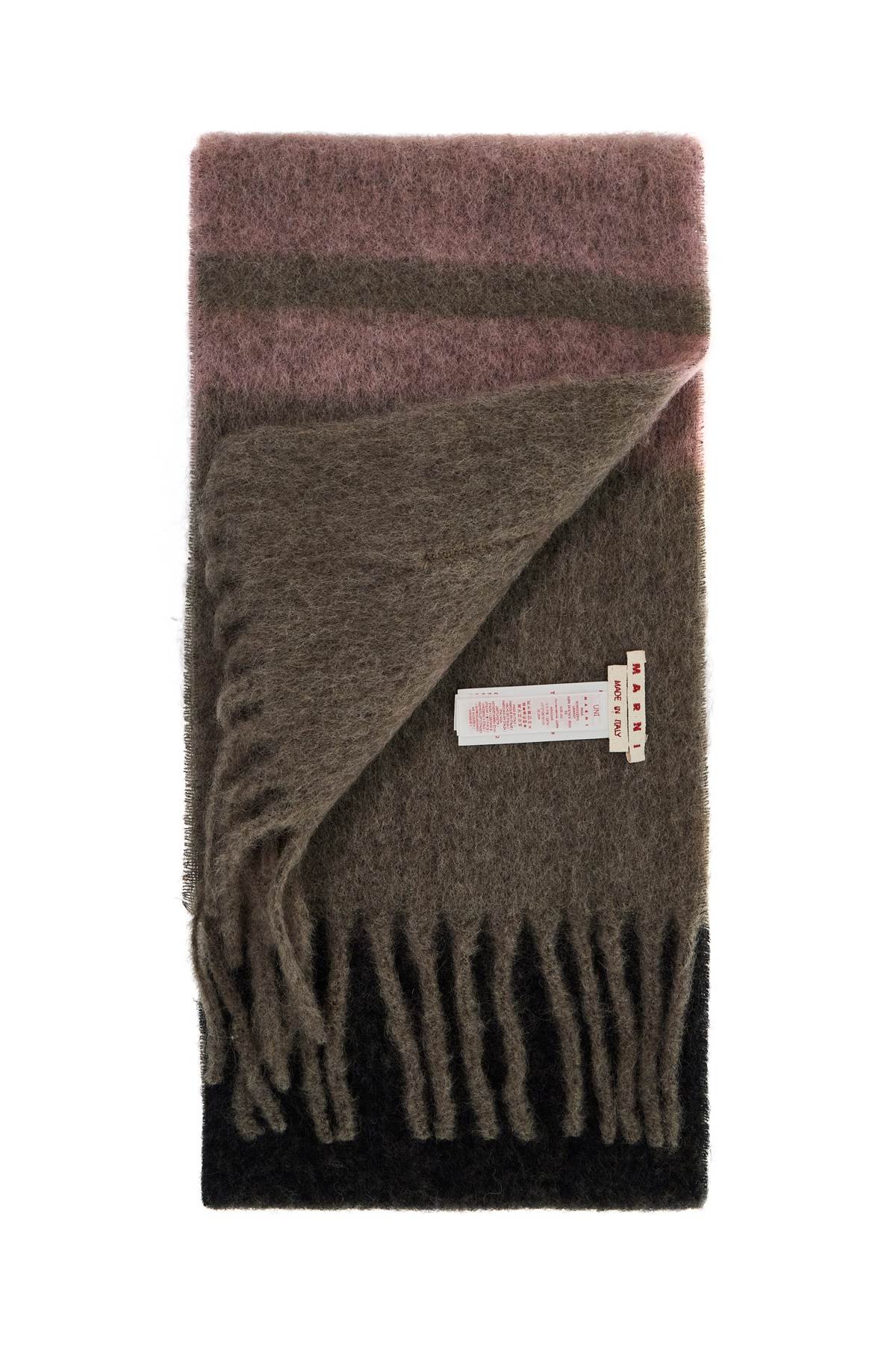 Shop Marni Mohair Scarf For Stylish In Brown