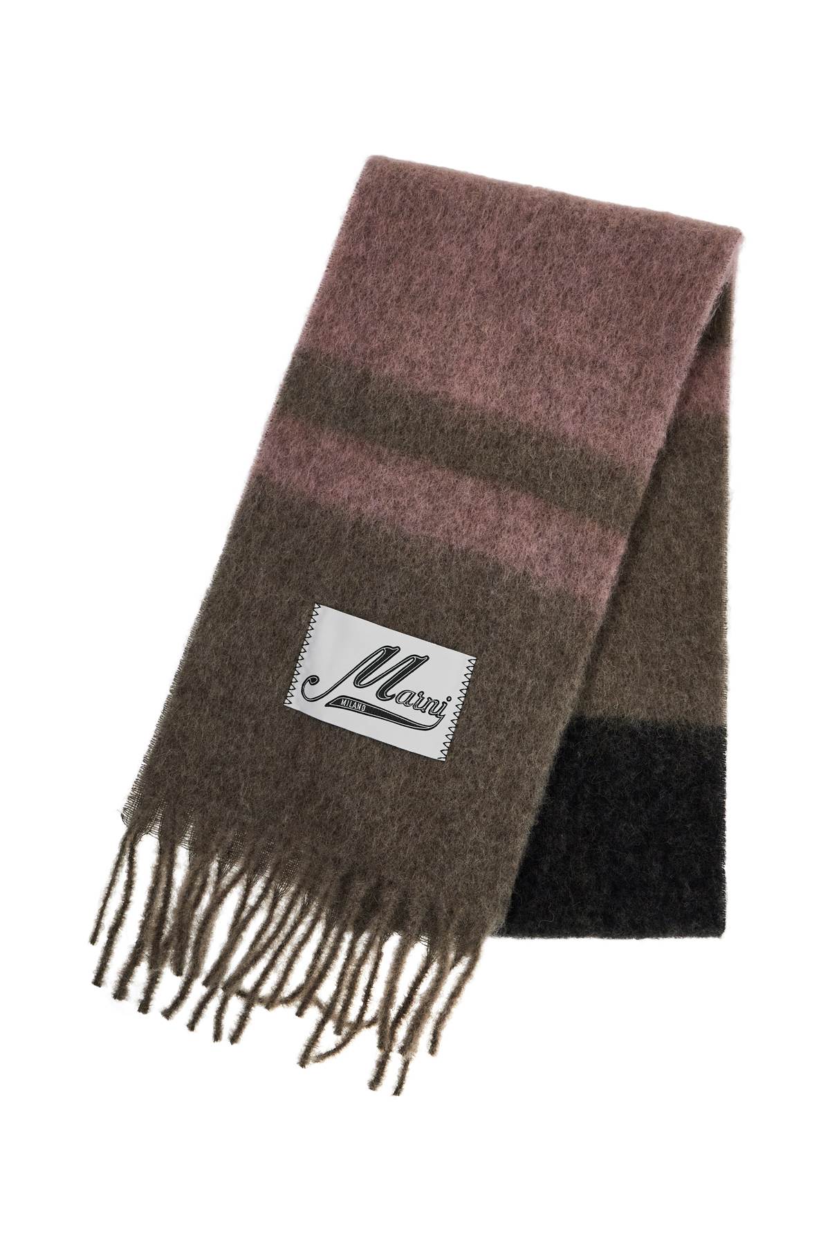 Shop Marni Mohair Scarf For Stylish In Brown