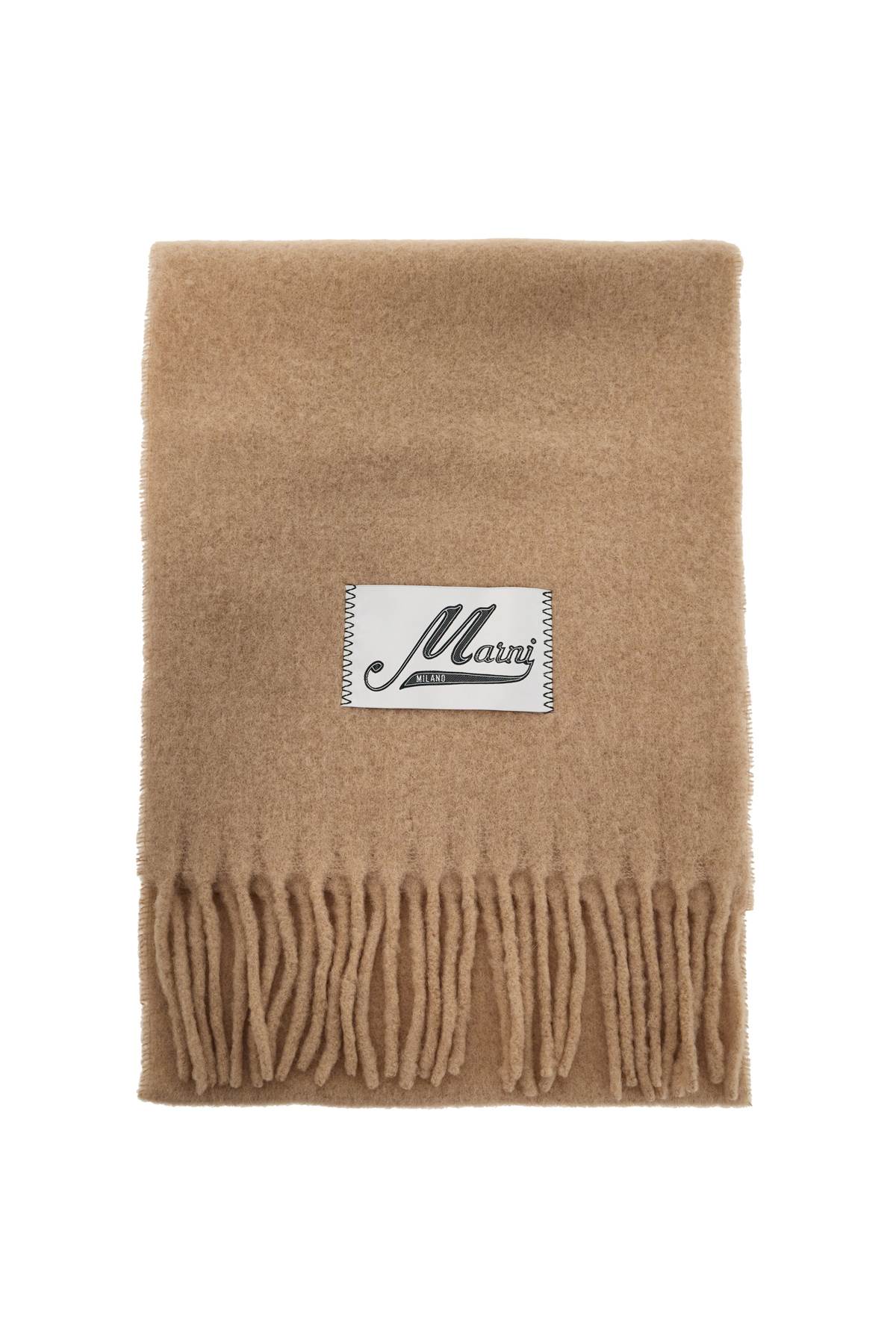 Shop Marni 'brushed Alpaca In Beige