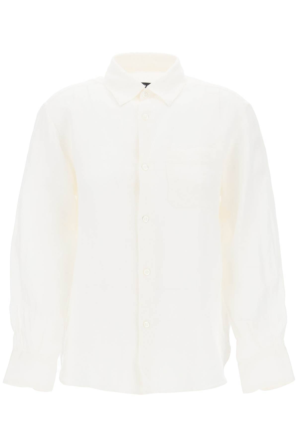 Shop Apc Linen Sela Shirt For In White