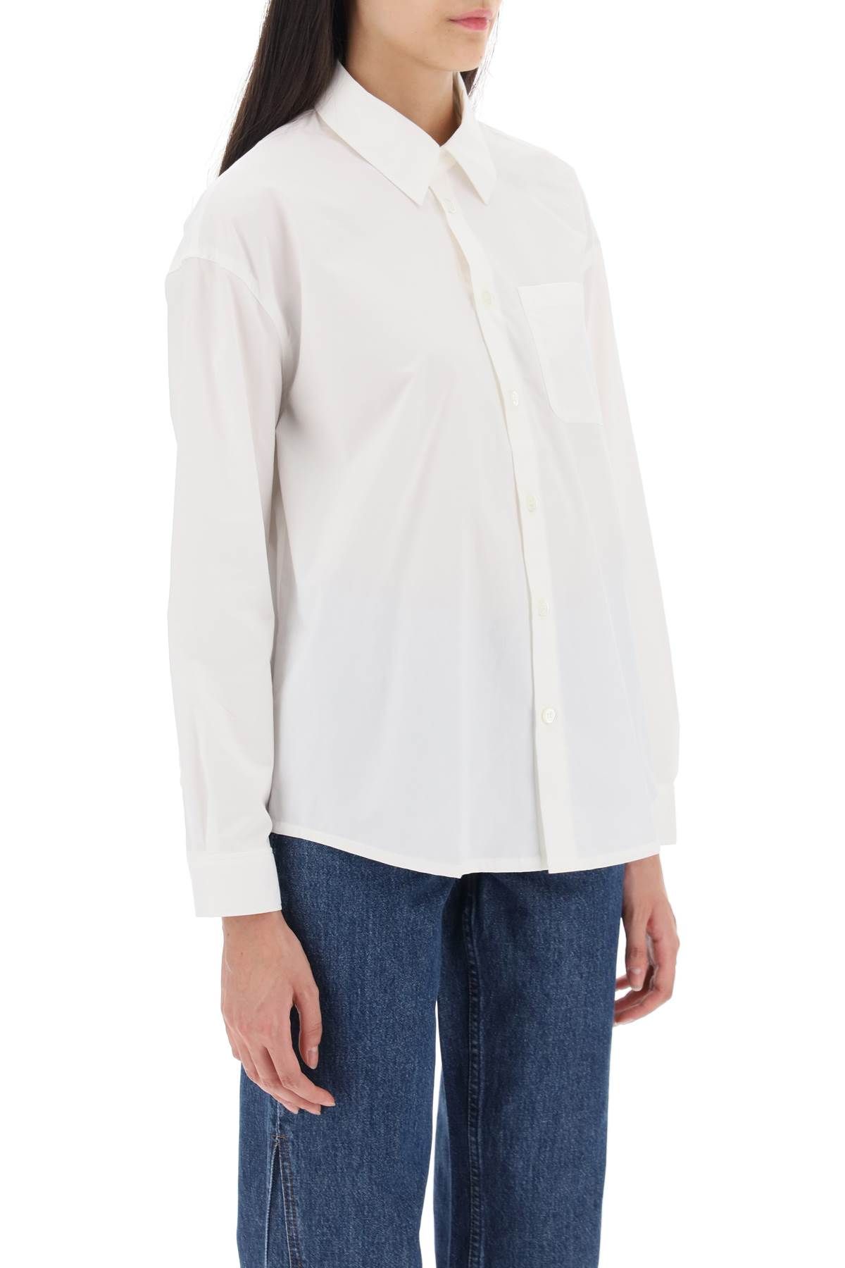 Shop Apc 'boyfriend' Boxy Shirt In White