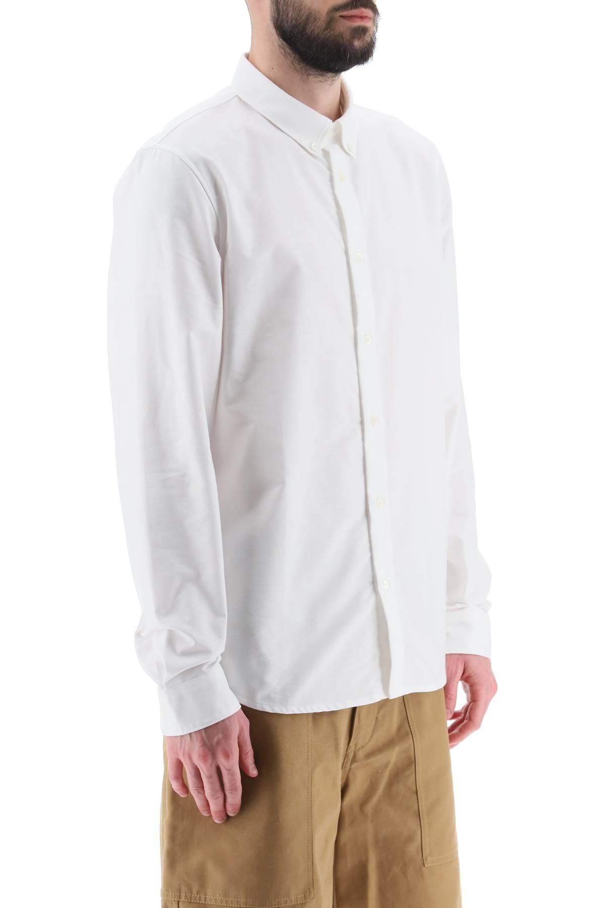 Shop Apc Button-down Shirt In White