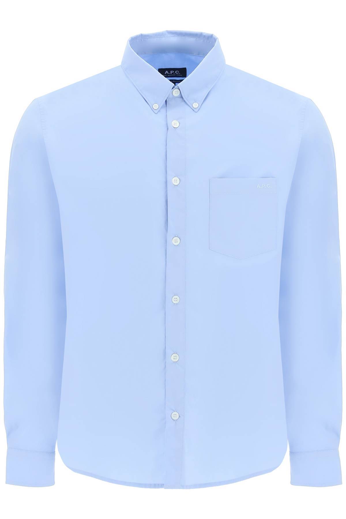 Shop Apc 'edouard' Shirt In Light Blue