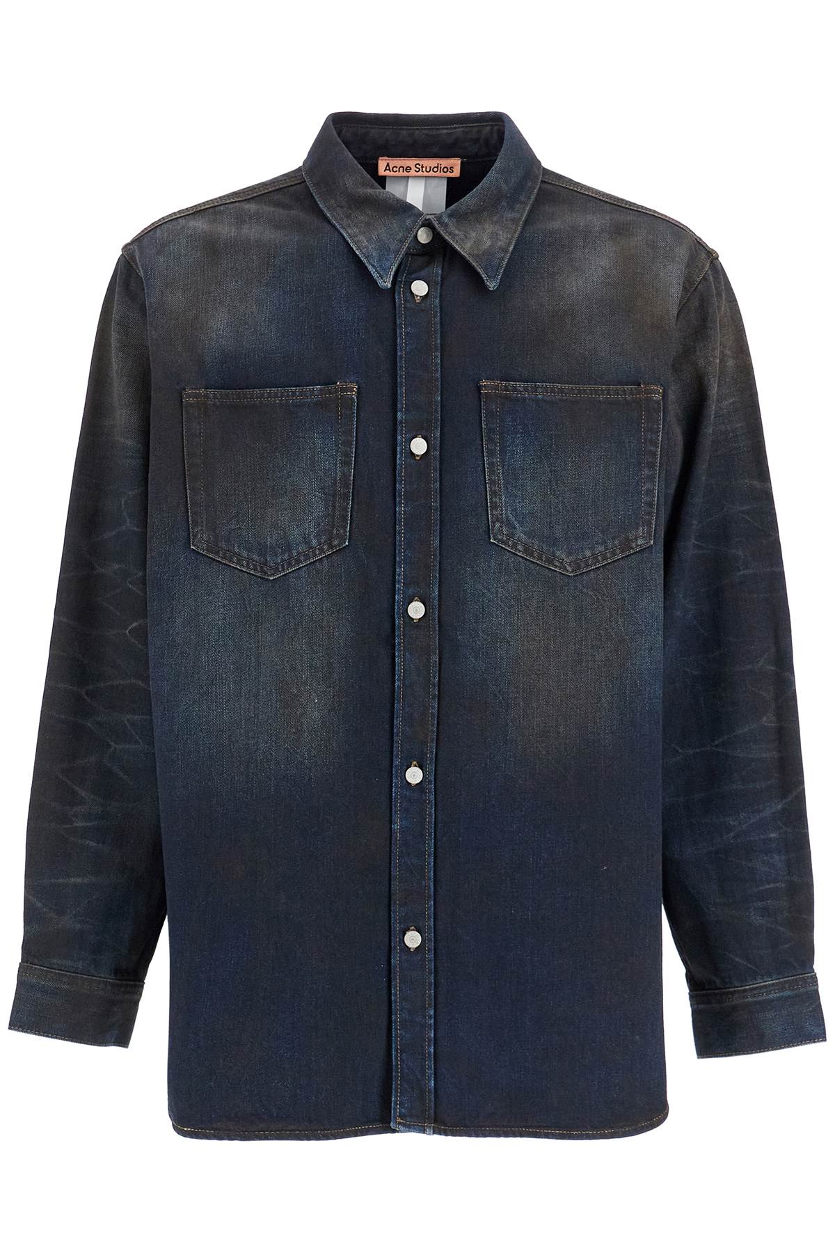 Shop Acne Studios Unisex Denim Shirt For All In Blue