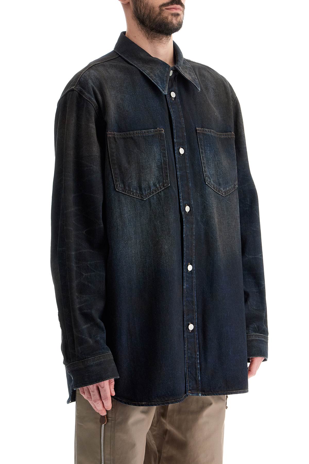 Shop Acne Studios Unisex Denim Shirt For All In Blue