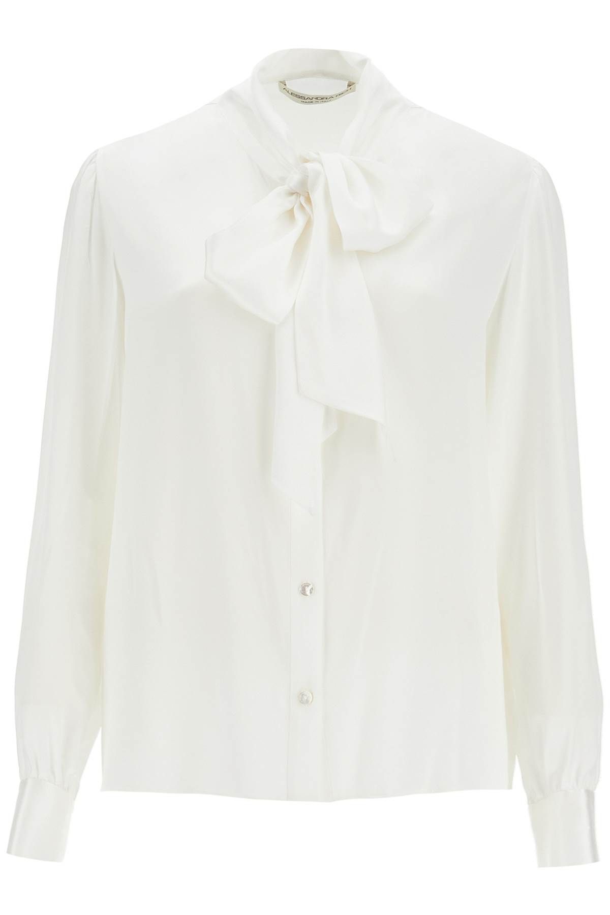 Alessandra Rich Blouse With Lavallière In White