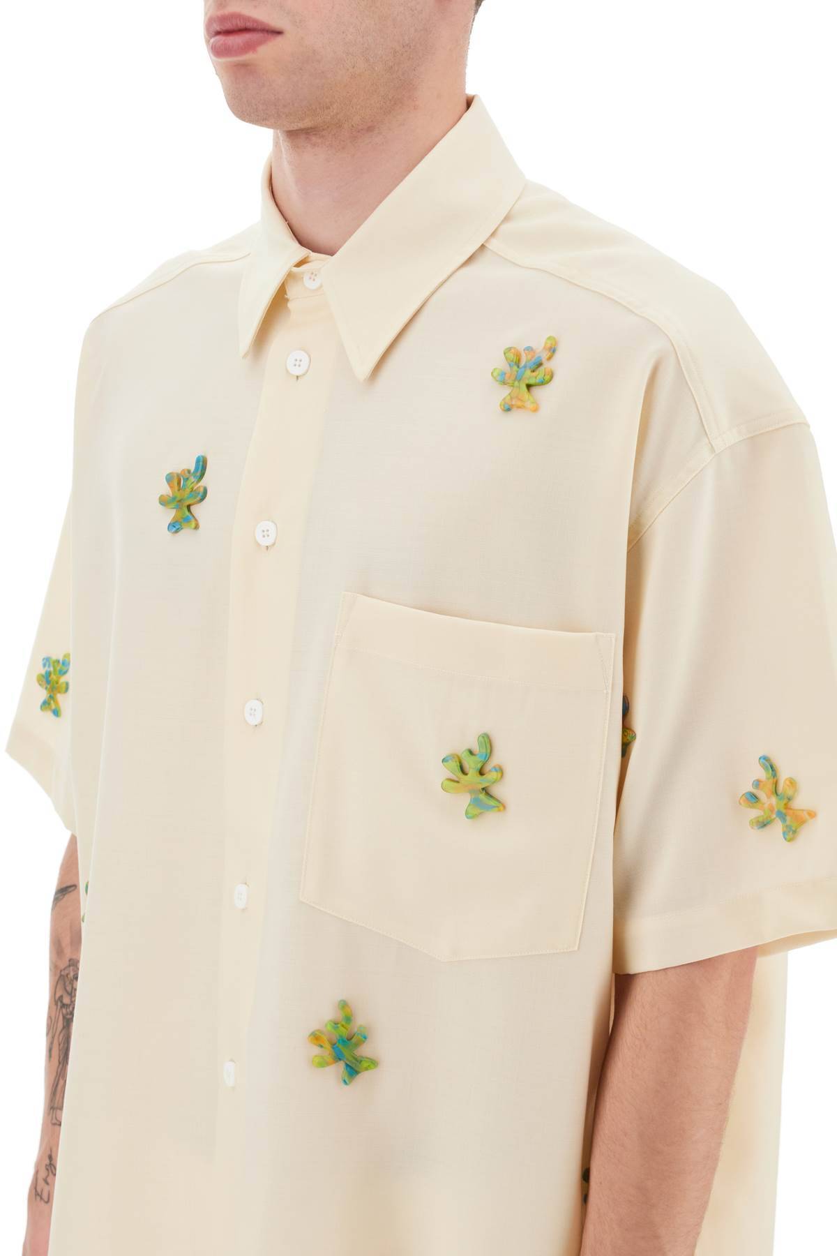 Shop Bonsai 'alberello' Shirt In Beige