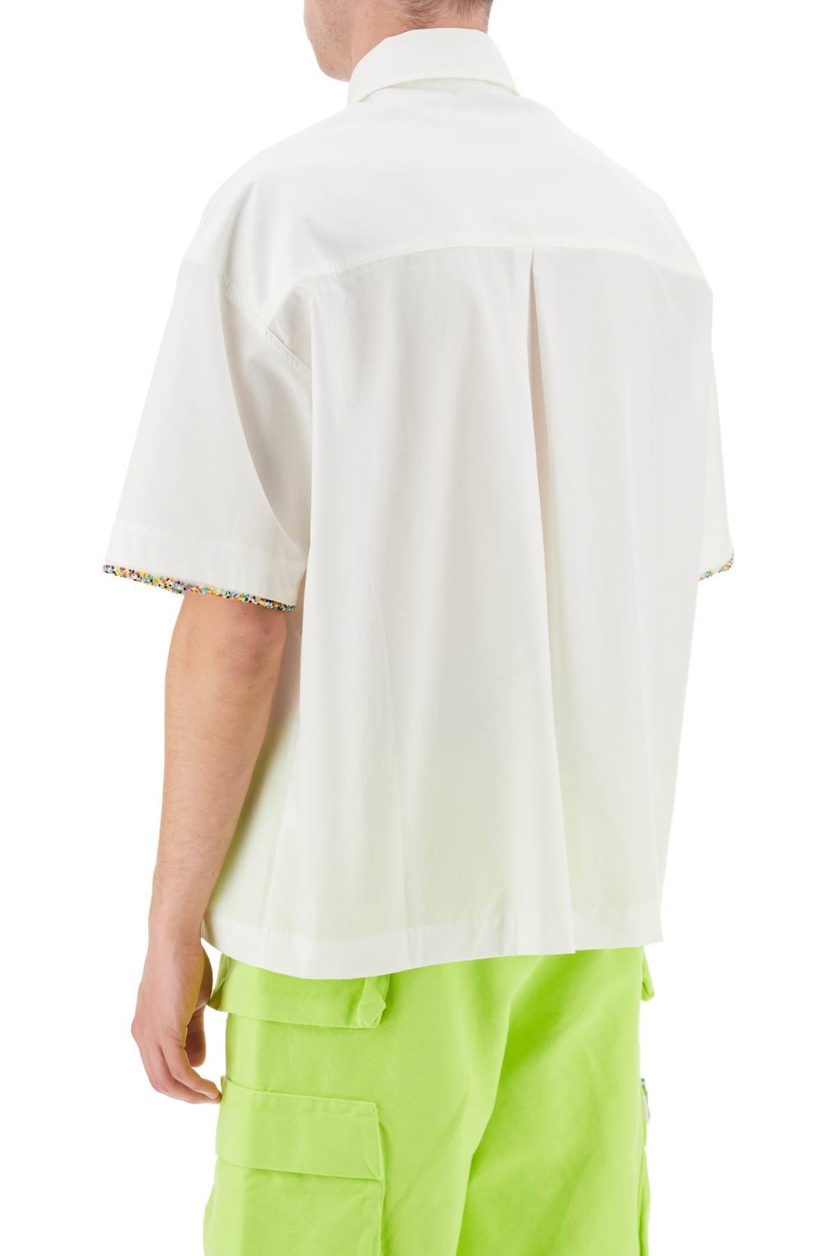 Shop Bonsai 'bloom' Short-sleeved Shirt In White