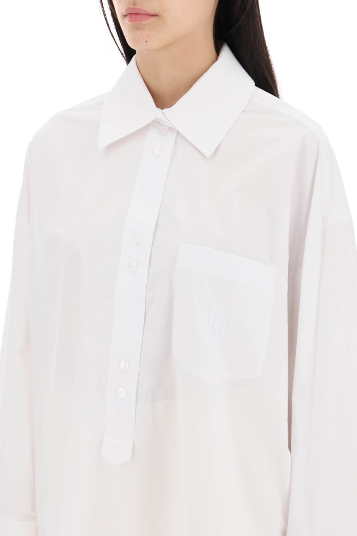 Shop By Malene Birger Maye Tunic-style Shirt In White
