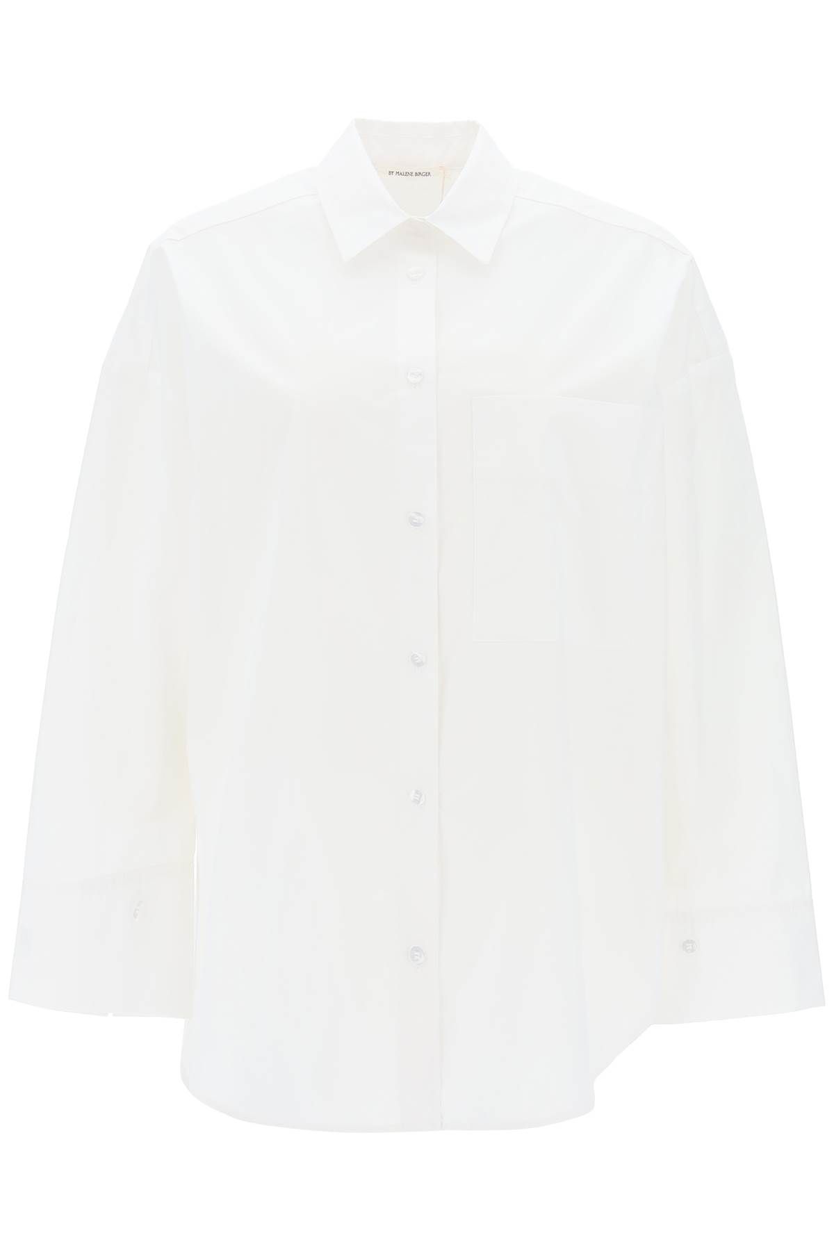 Shop By Malene Birger Derris Shirt In Organic Poplin In White