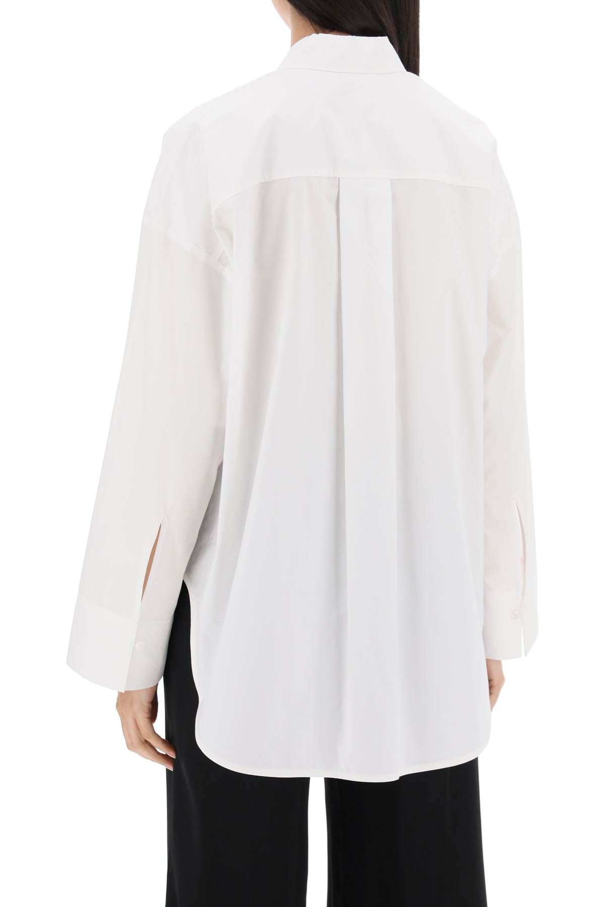 Shop By Malene Birger Derris Shirt In Organic Poplin In White