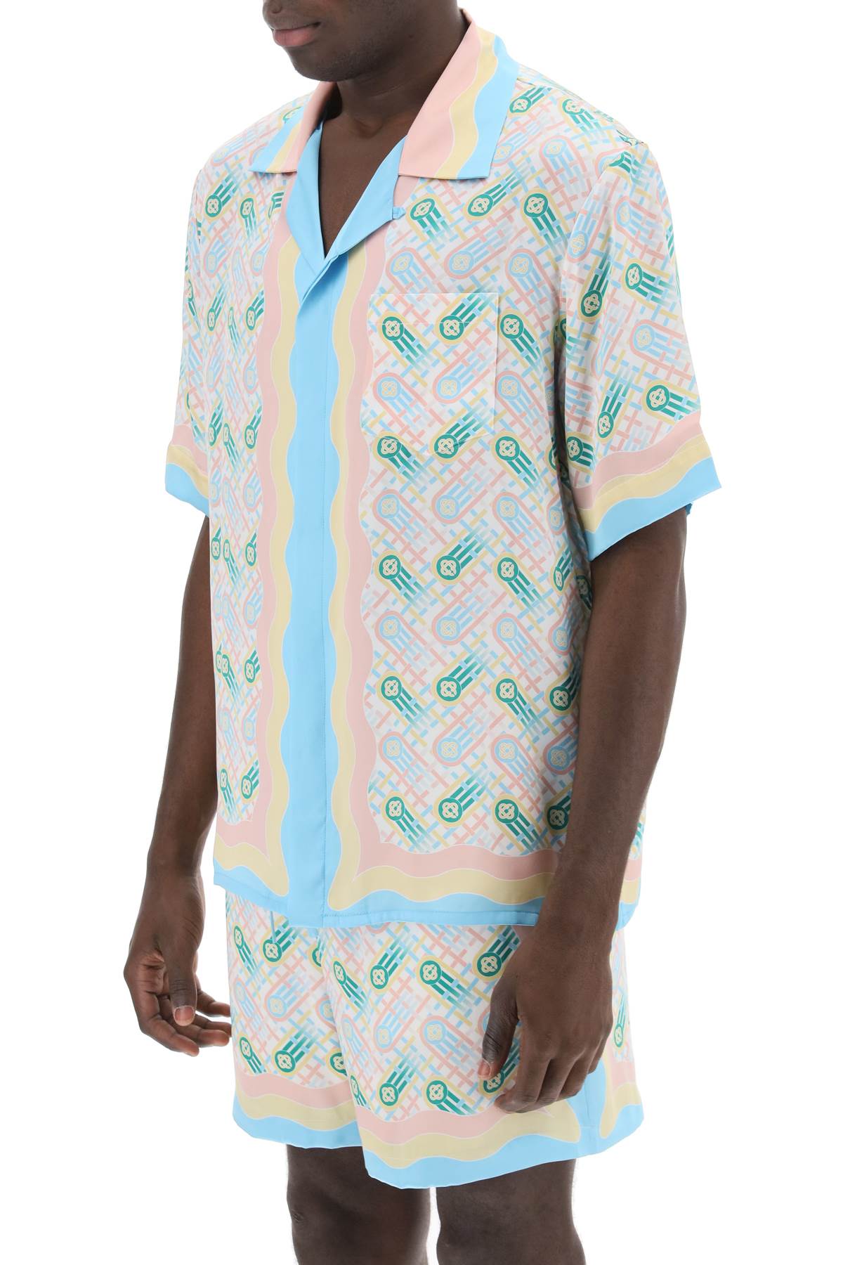 Shop Casablanca Ping Pong Bowling Shirt In Multicolor