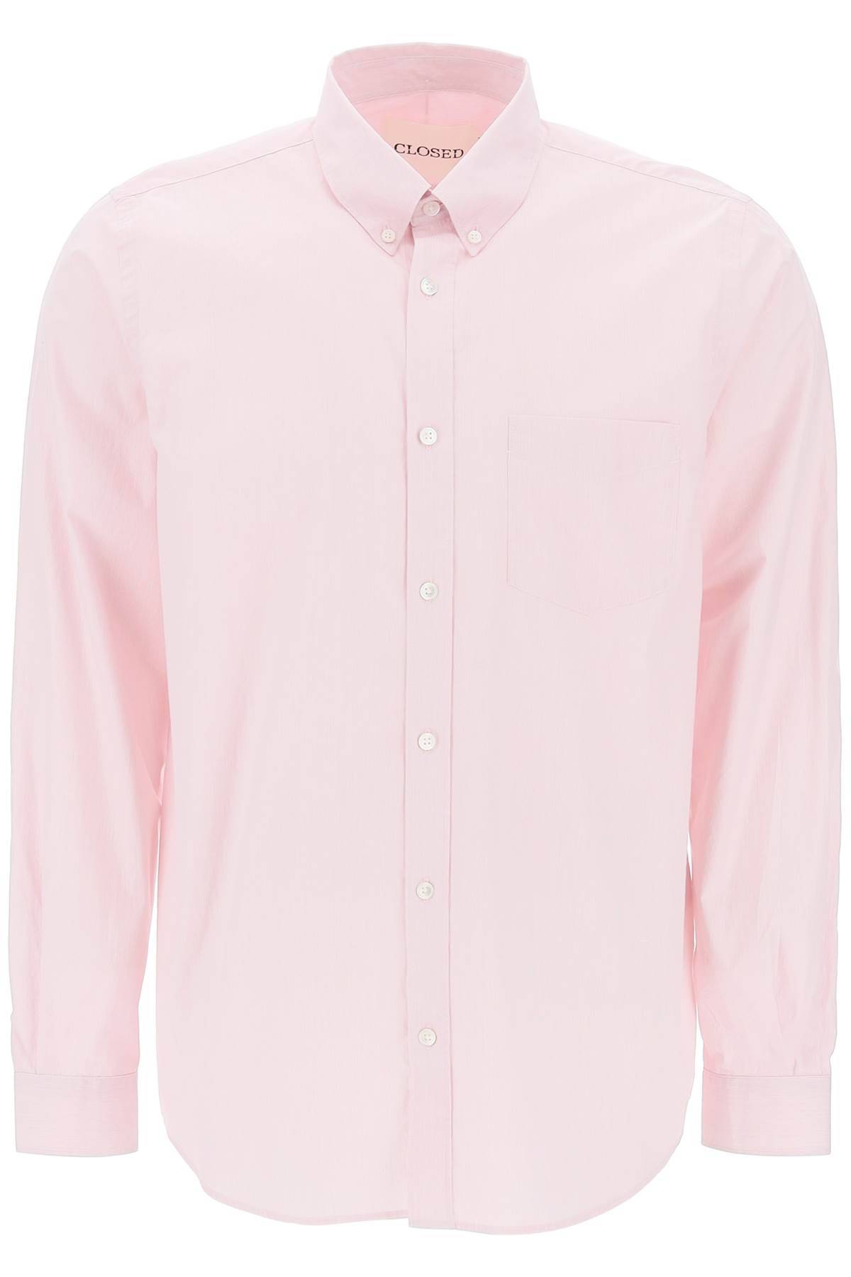 Shop Closed Striped Poplin Button-up Shirt In Pink